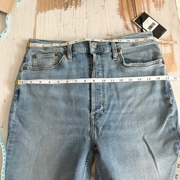 RE/DONE Ultra High Rise Skinny Button Fly Size 30 Dawn - Picture 8 of 12